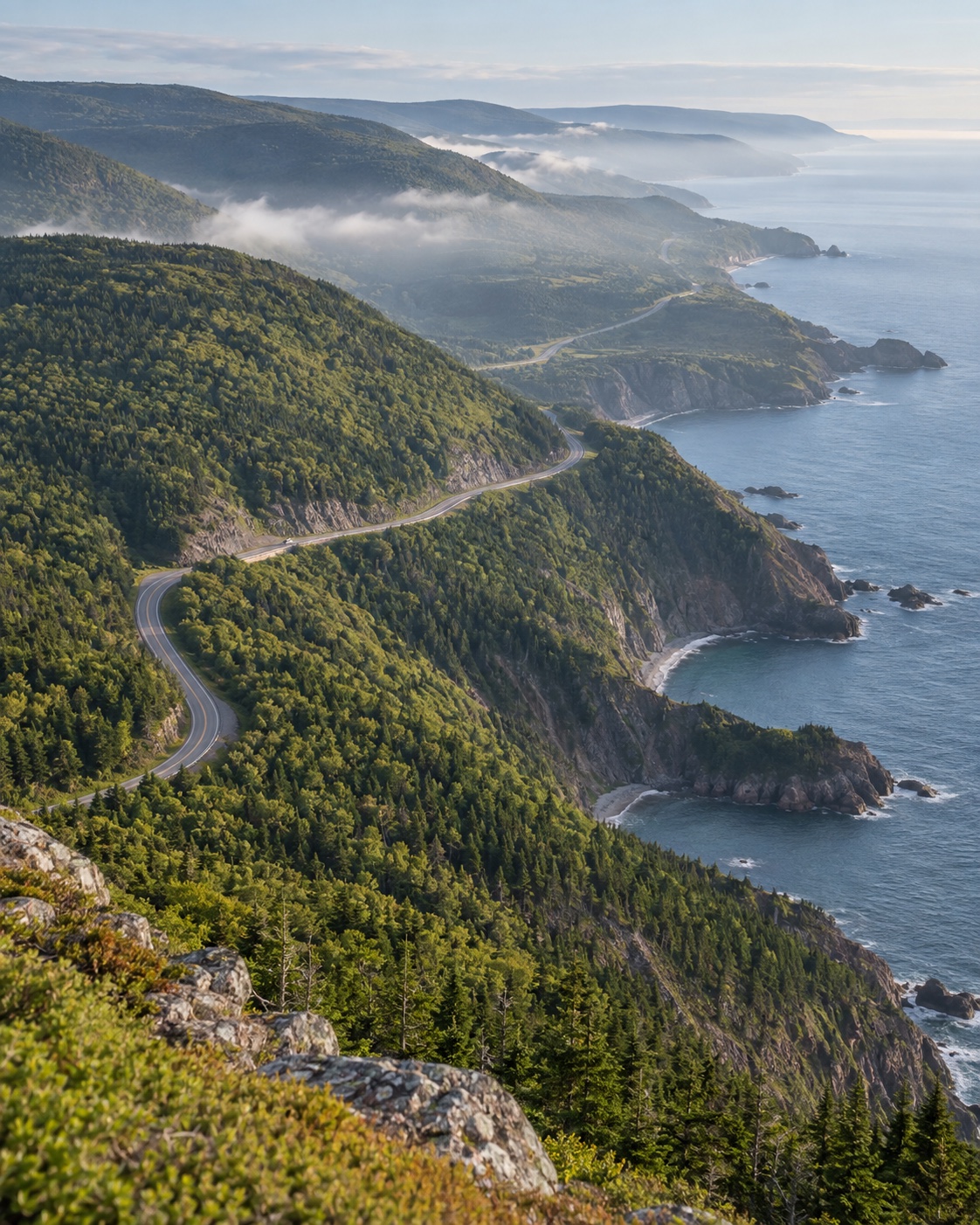 an aerial view of the full loop